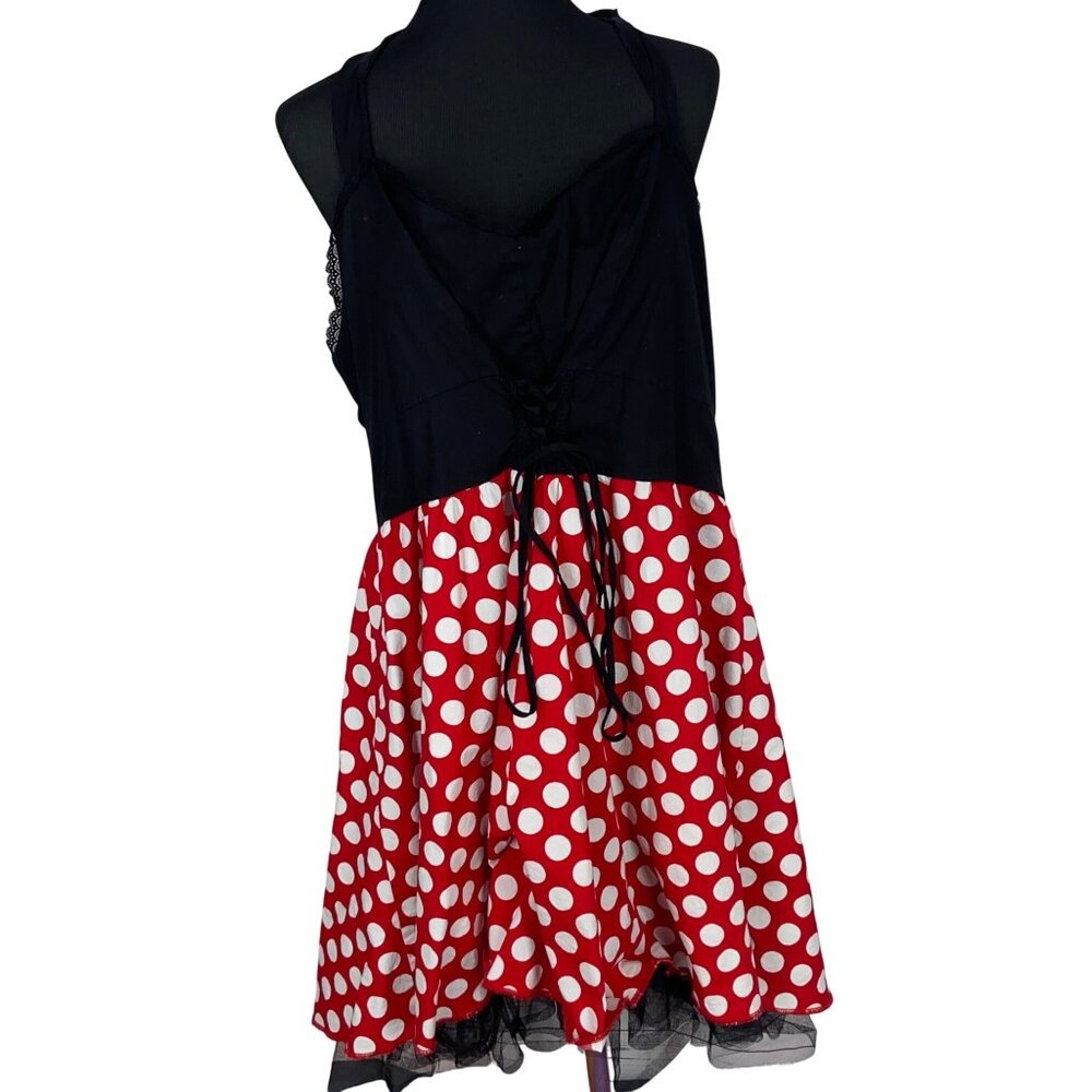 Torrid Minnie Mouse Red Polka‎ Dot Ladies Dress Halloween Costume Size 30